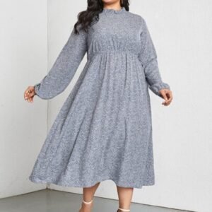 SHEIN Plus Size High Waist Dress