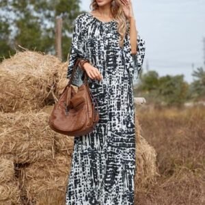 SHEIN LUNE Tie Dye Hem Dress