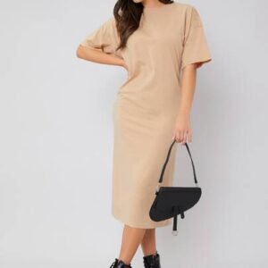 SHEIN Leisure Short Sleeve Cami Lounge Dress