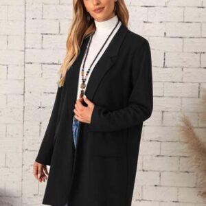 SHEIN EMERY ROSE Lapel Collar Blazer